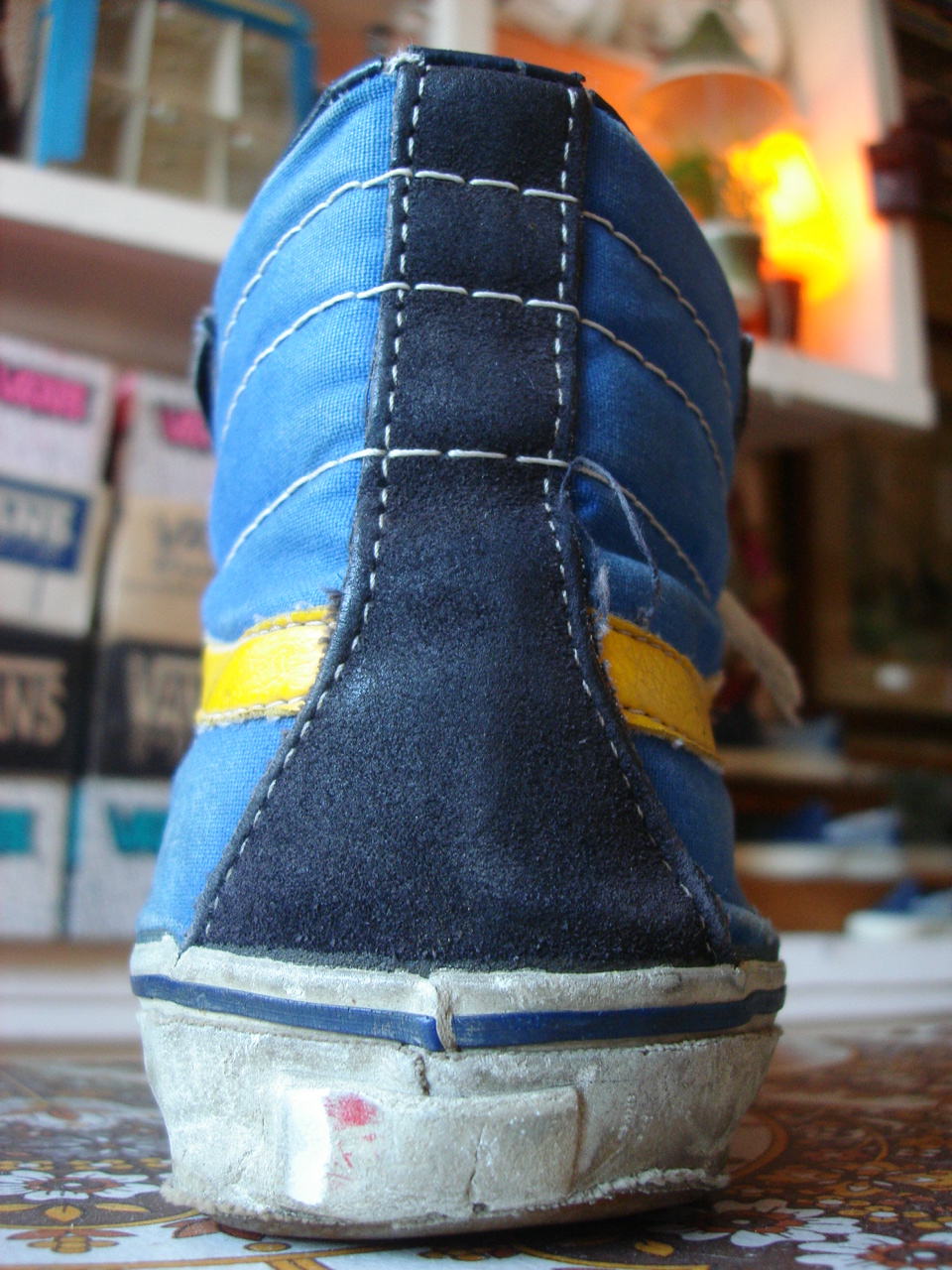 Royal blue and yellow deals vans